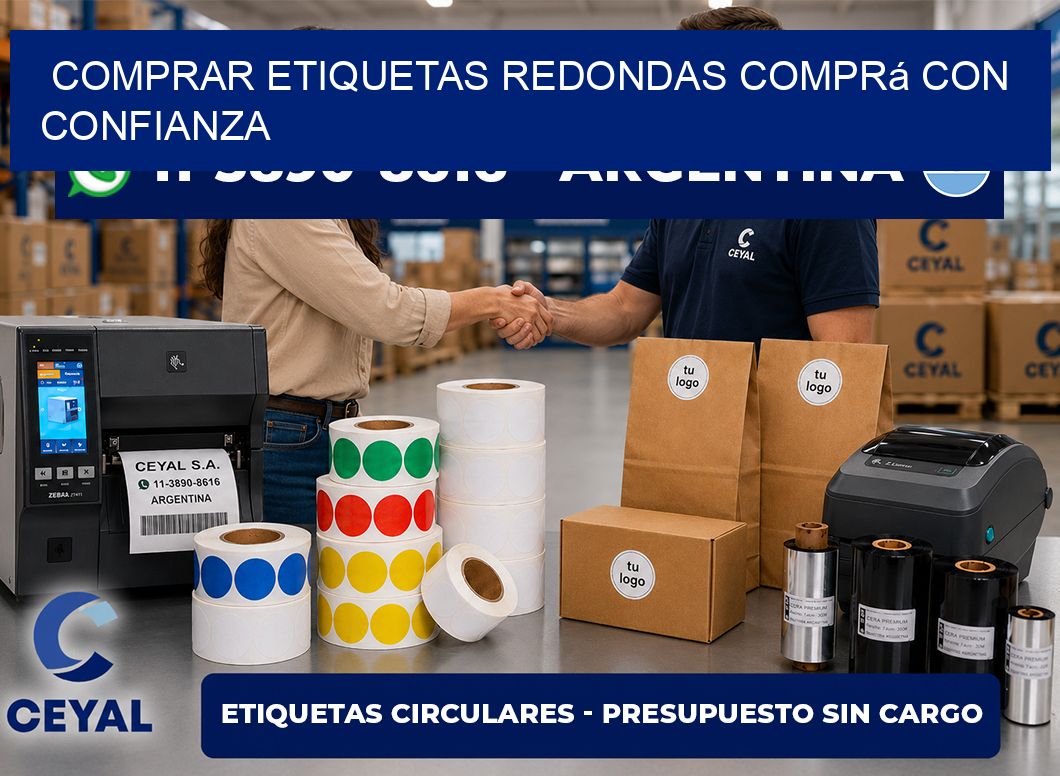 COMPRAR ETIQUETAS REDONDAS Comprá con confianza