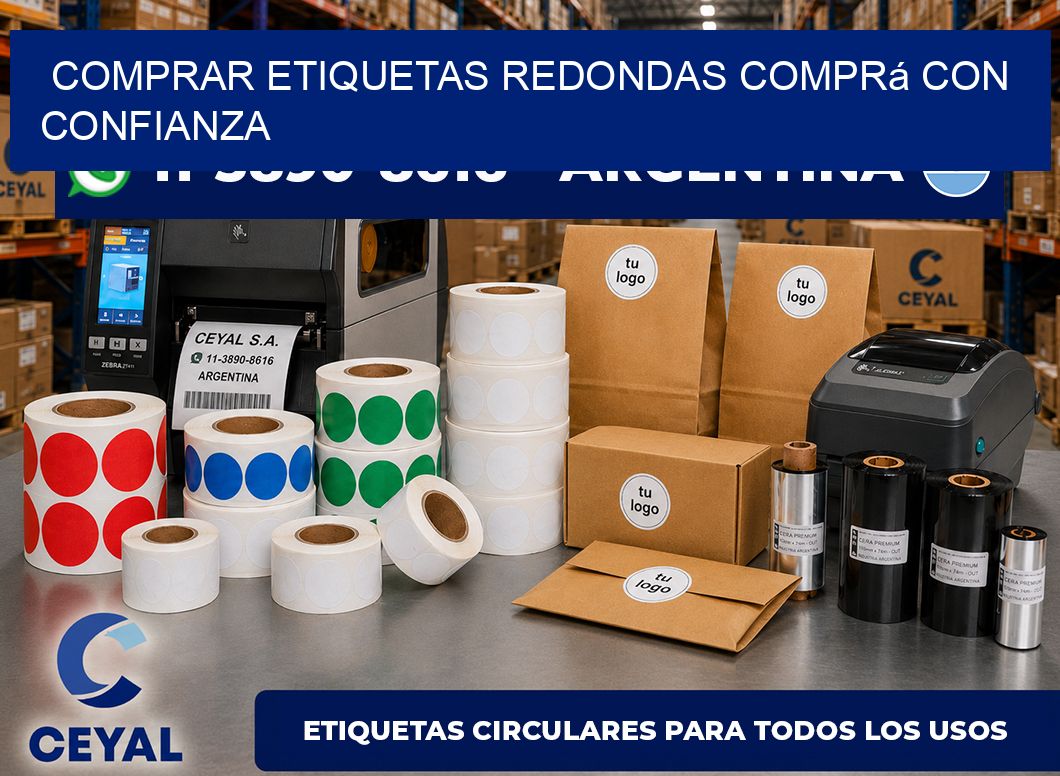 COMPRAR ETIQUETAS REDONDAS Comprá con confianza