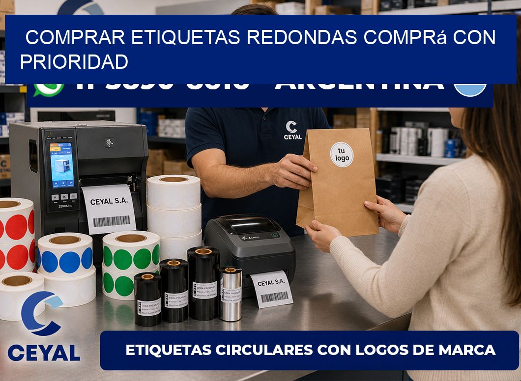 COMPRAR ETIQUETAS REDONDAS Comprá con prioridad