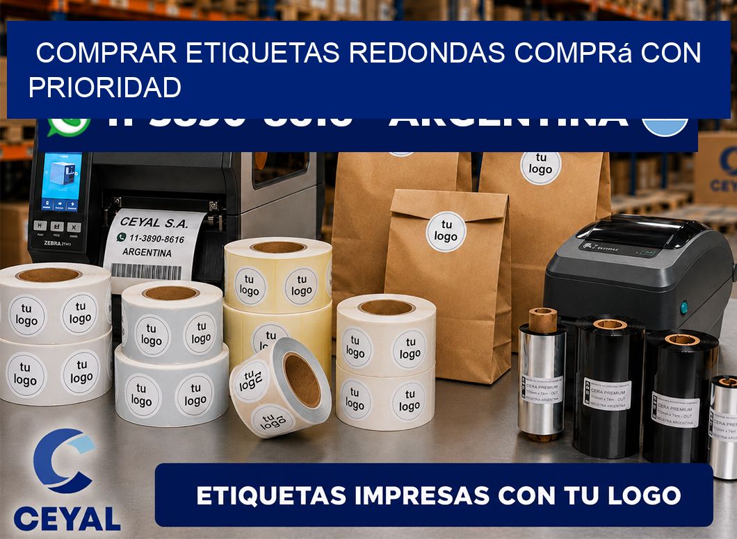 COMPRAR ETIQUETAS REDONDAS Comprá con prioridad