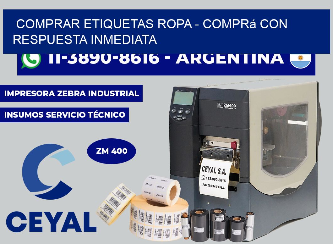 COMPRAR ETIQUETAS ROPA - Comprá con respuesta inmediata