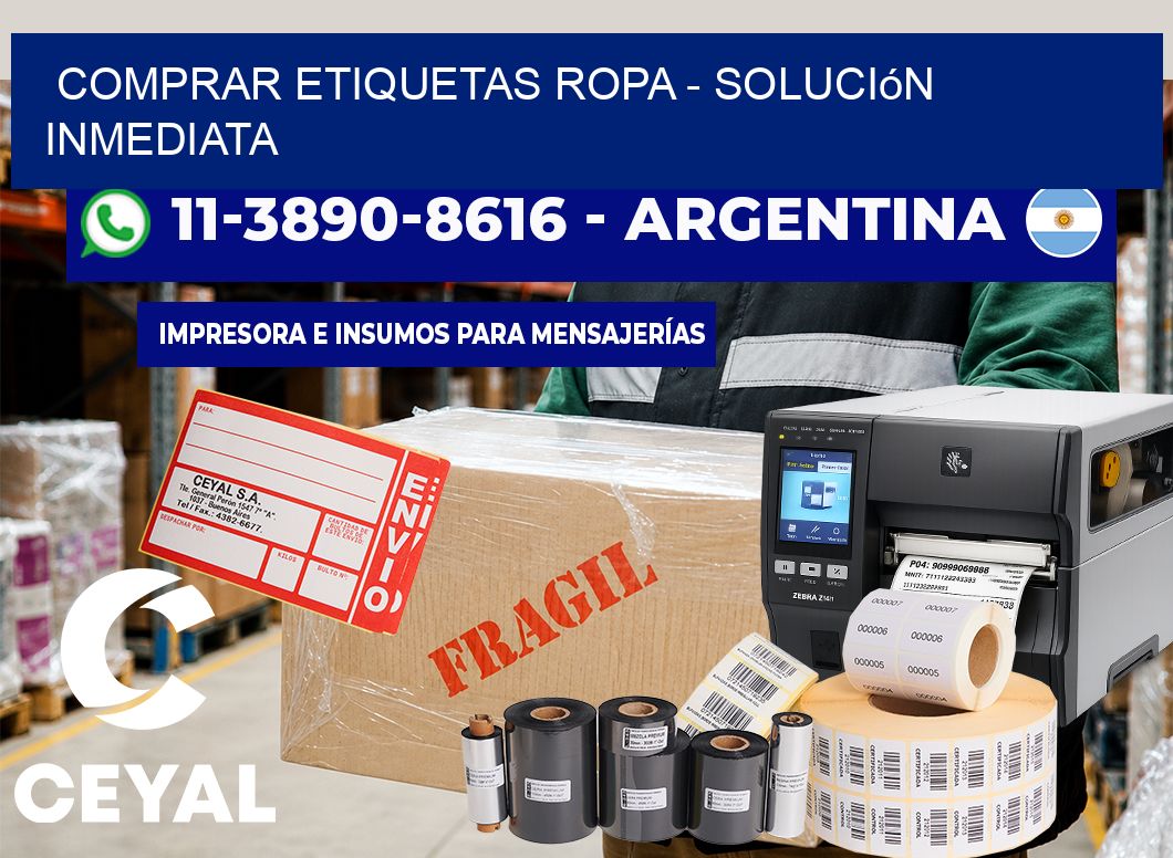 COMPRAR ETIQUETAS ROPA - Solución inmediata