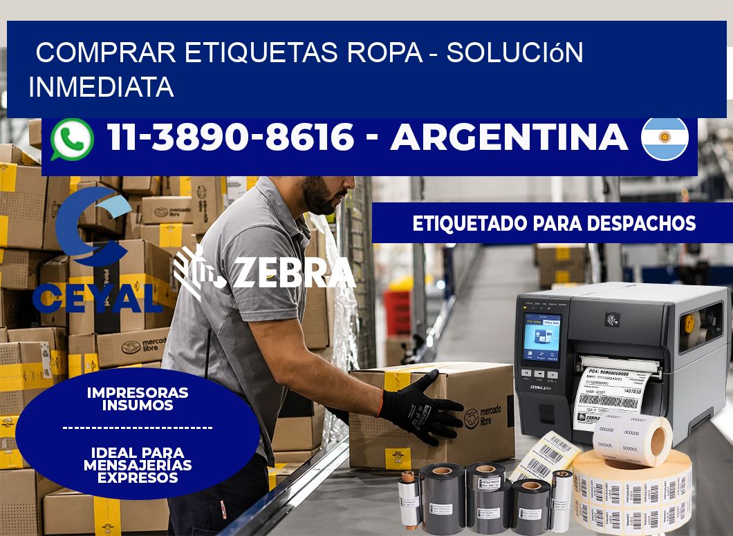 COMPRAR ETIQUETAS ROPA - Solución inmediata