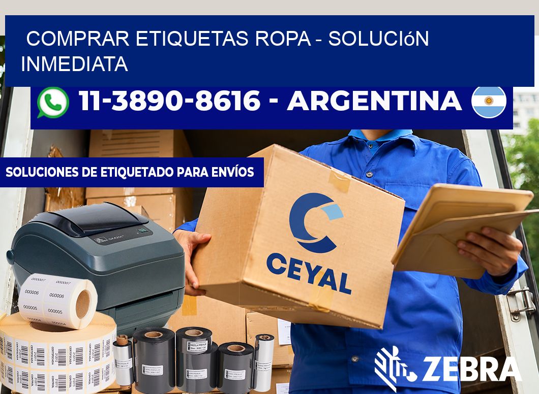 COMPRAR ETIQUETAS ROPA - Solución inmediata