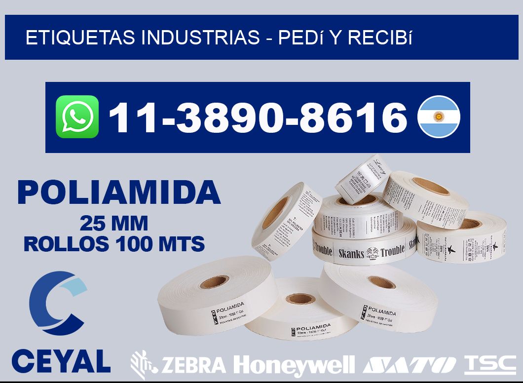 ETIQUETAS INDUSTRIAS - Pedí y recibí