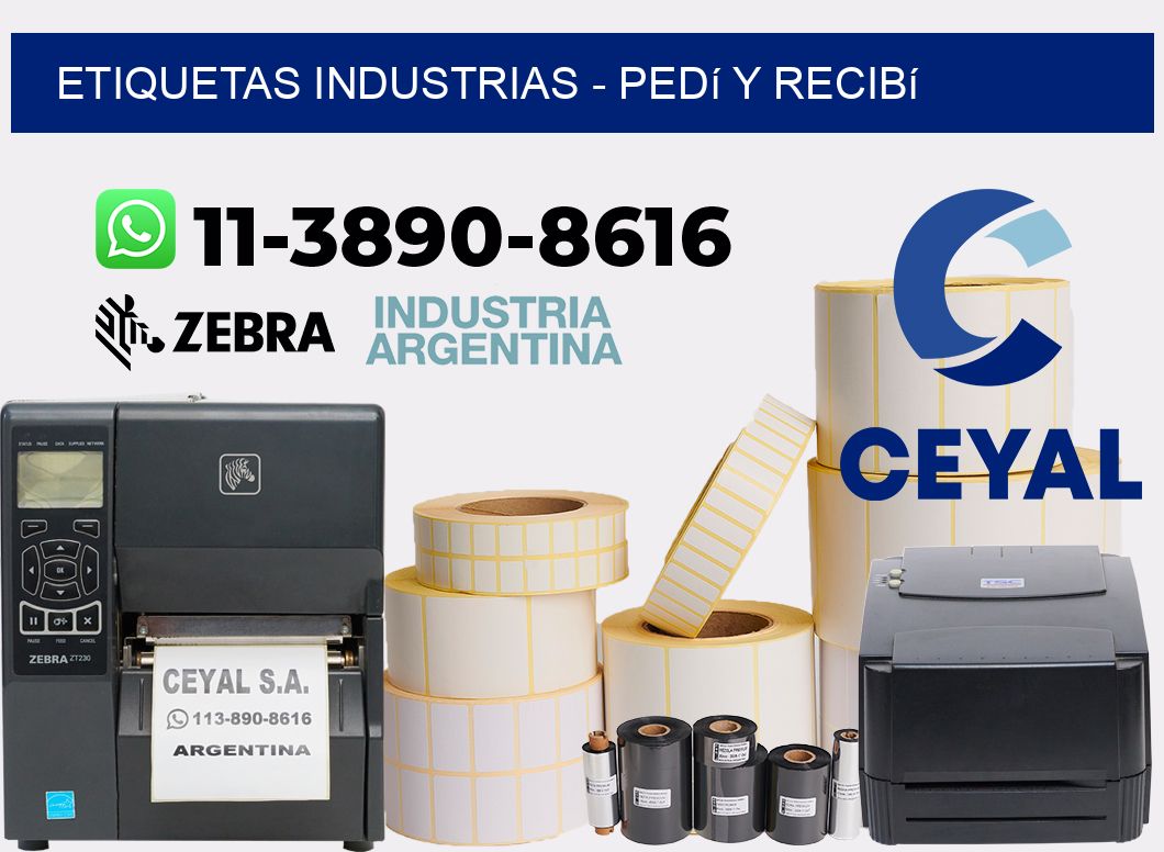 ETIQUETAS INDUSTRIAS - Pedí y recibí