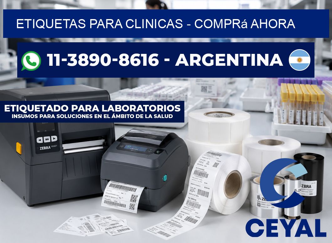 ETIQUETAS PARA CLINICAS - Comprá ahora