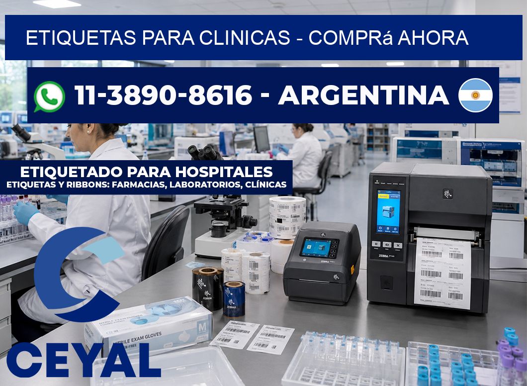 ETIQUETAS PARA CLINICAS - Comprá ahora