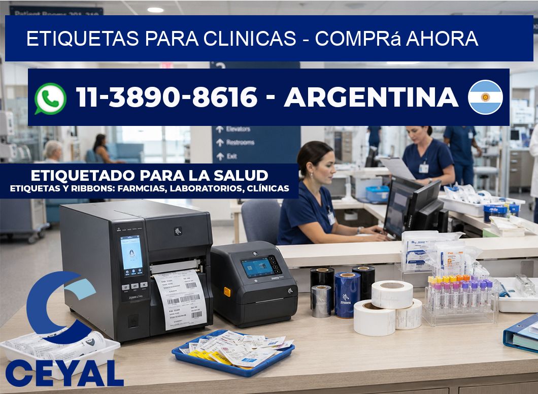 ETIQUETAS PARA CLINICAS - Comprá ahora