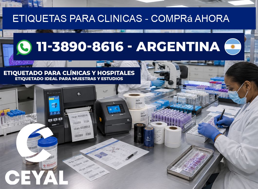 ETIQUETAS PARA CLINICAS – Comprá ahora