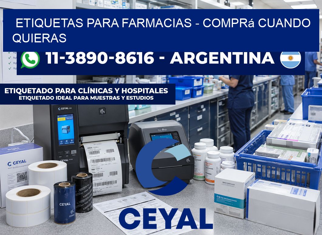 ETIQUETAS PARA FARMACIAS - Comprá cuando quieras