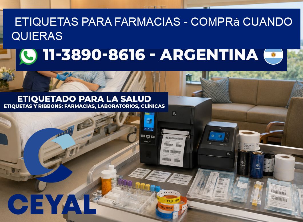 ETIQUETAS PARA FARMACIAS – Comprá cuando quieras