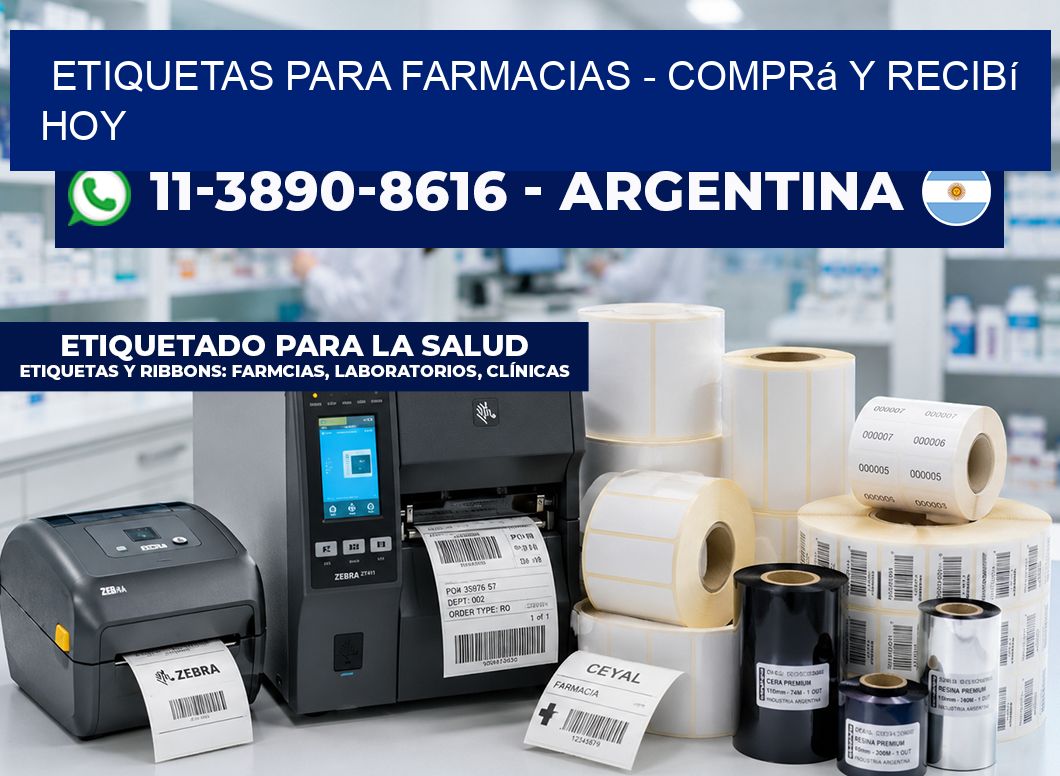 ETIQUETAS PARA FARMACIAS - Comprá y recibí hoy