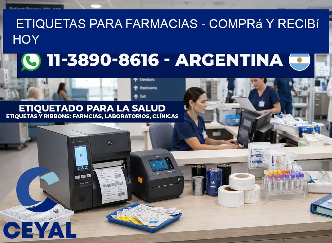 ETIQUETAS PARA FARMACIAS – Comprá y recibí hoy