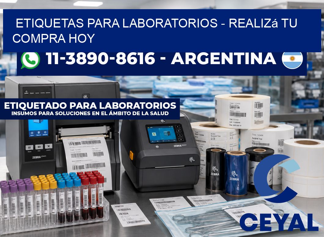 ETIQUETAS PARA LABORATORIOS - Realizá tu compra hoy