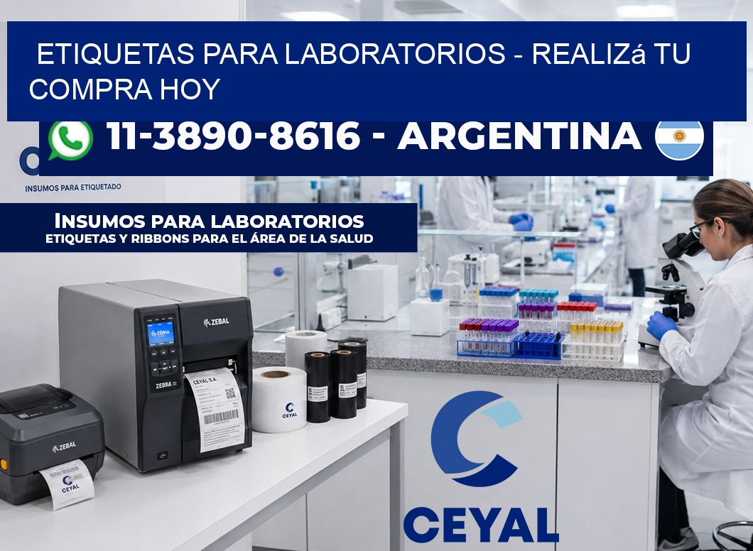 ETIQUETAS PARA LABORATORIOS - Realizá tu compra hoy