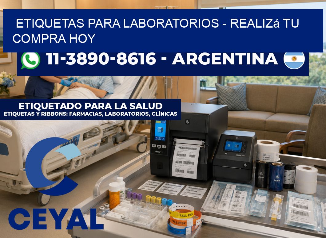 ETIQUETAS PARA LABORATORIOS - Realizá tu compra hoy