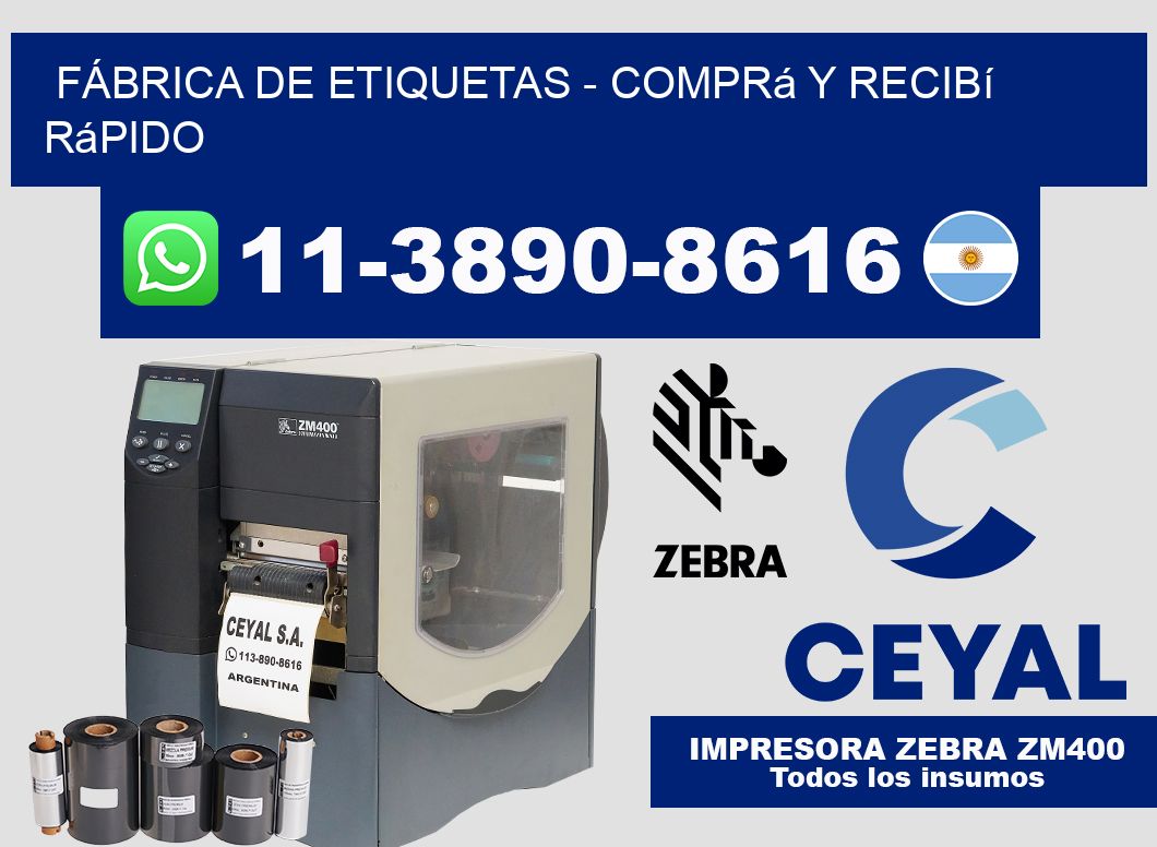 FÁBRICA DE ETIQUETAS - Comprá y recibí rápido