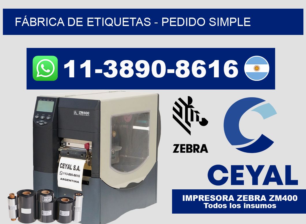 FÁBRICA DE ETIQUETAS - Pedido simple