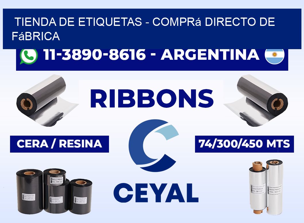 TIENDA DE ETIQUETAS - Comprá directo de fábrica
