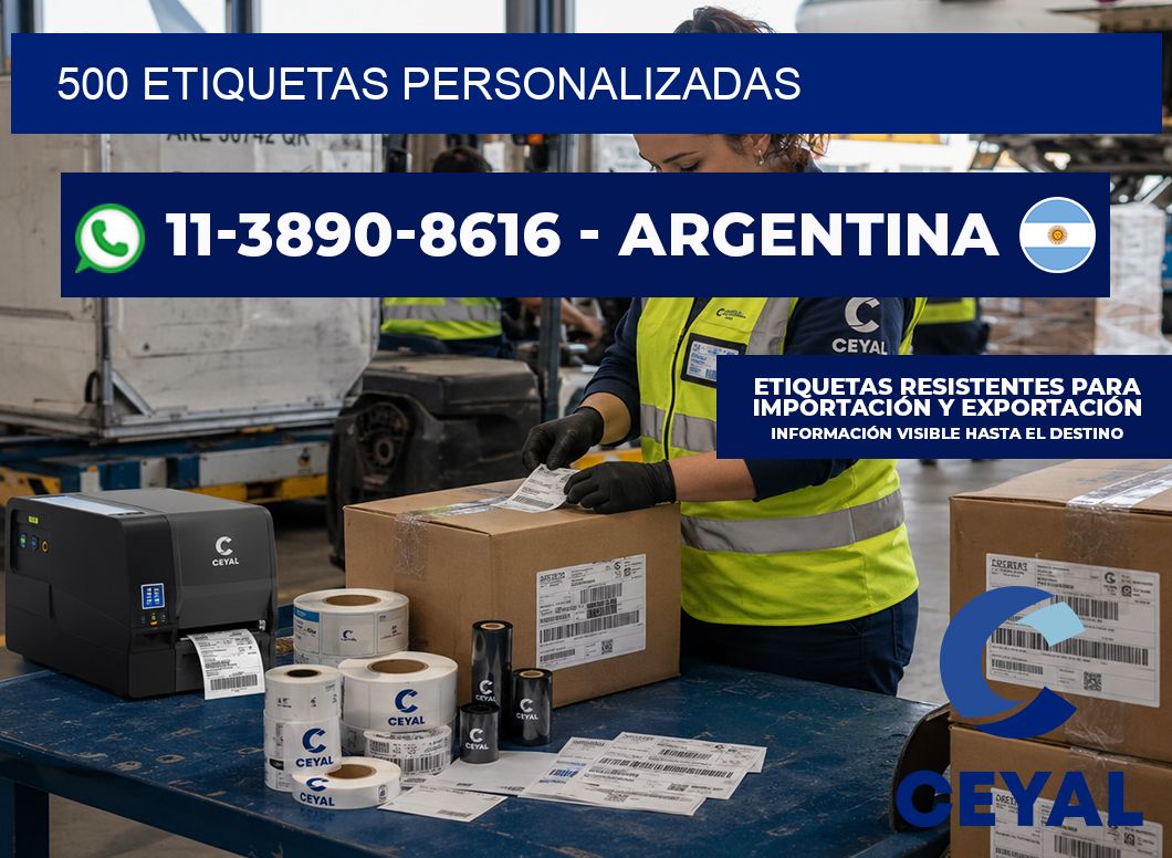 500 ETIQUETAS PERSONALIZADAS