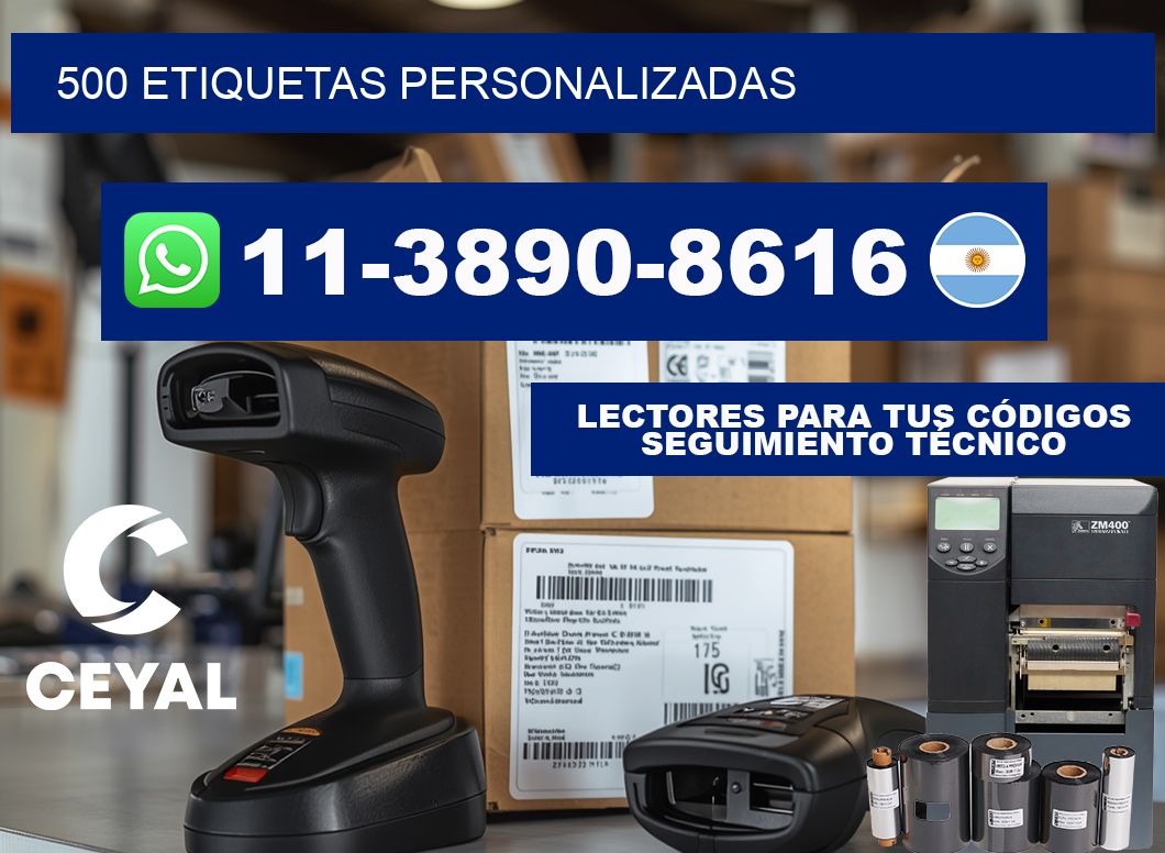 500 ETIQUETAS PERSONALIZADAS