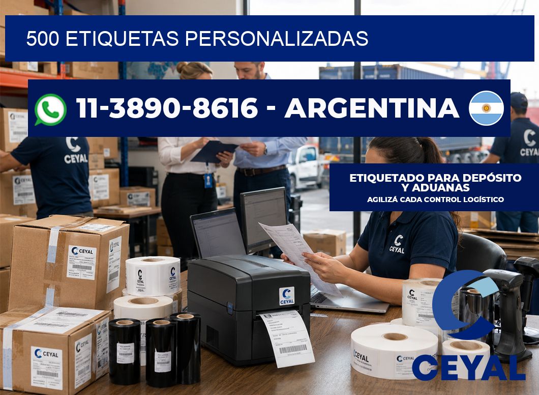 500 ETIQUETAS PERSONALIZADAS