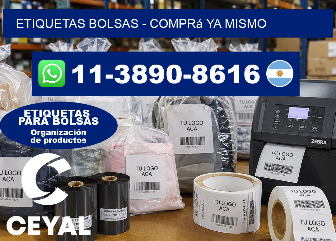 ETIQUETAS BOLSAS – Comprá ya mismo