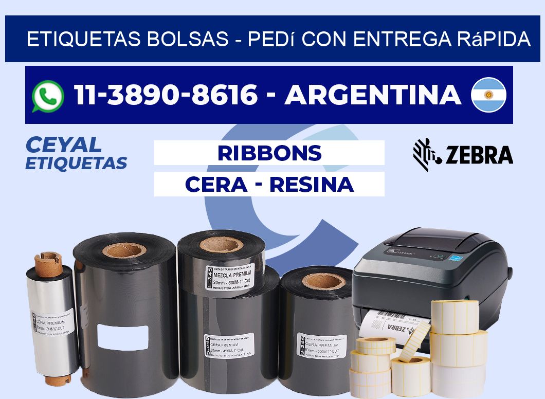 ETIQUETAS BOLSAS - Pedí con entrega rápida