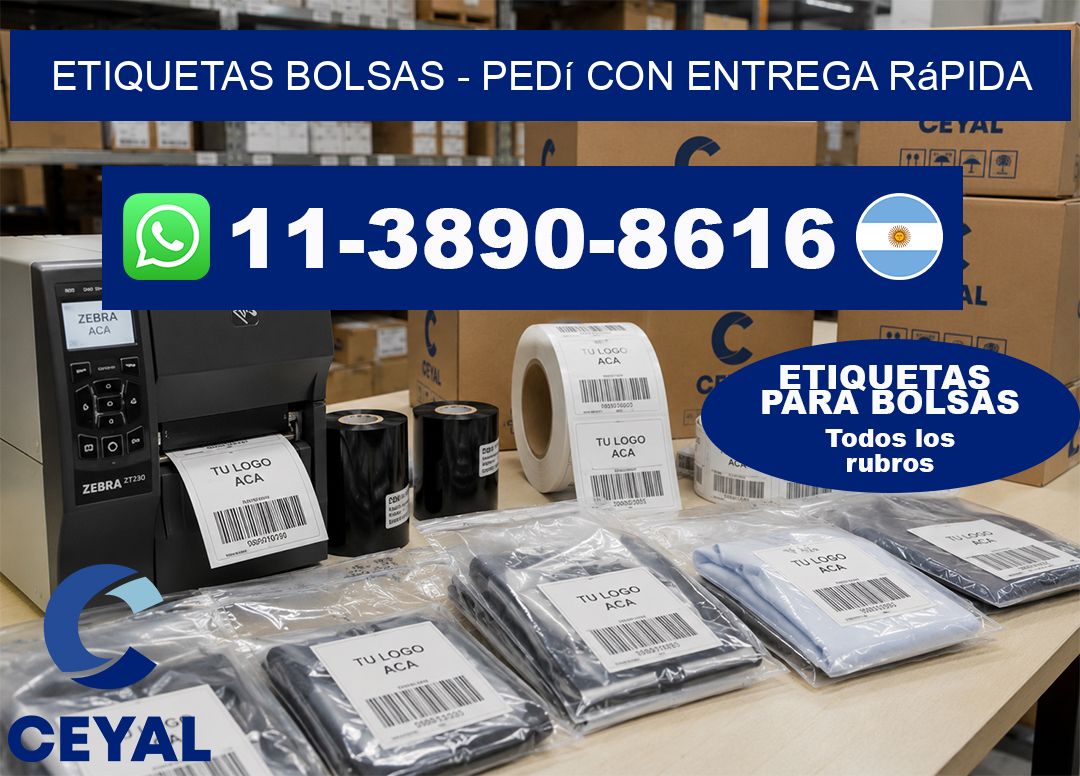 ETIQUETAS BOLSAS – Pedí con entrega rápida
