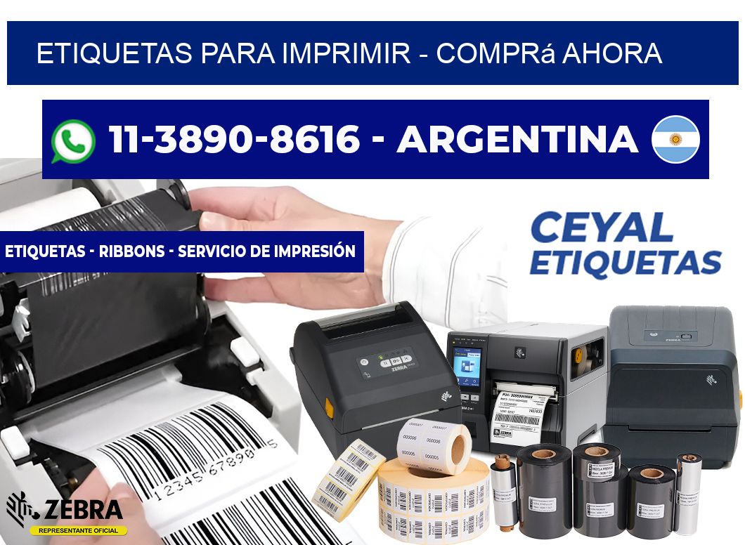 ETIQUETAS PARA IMPRIMIR - Comprá ahora
