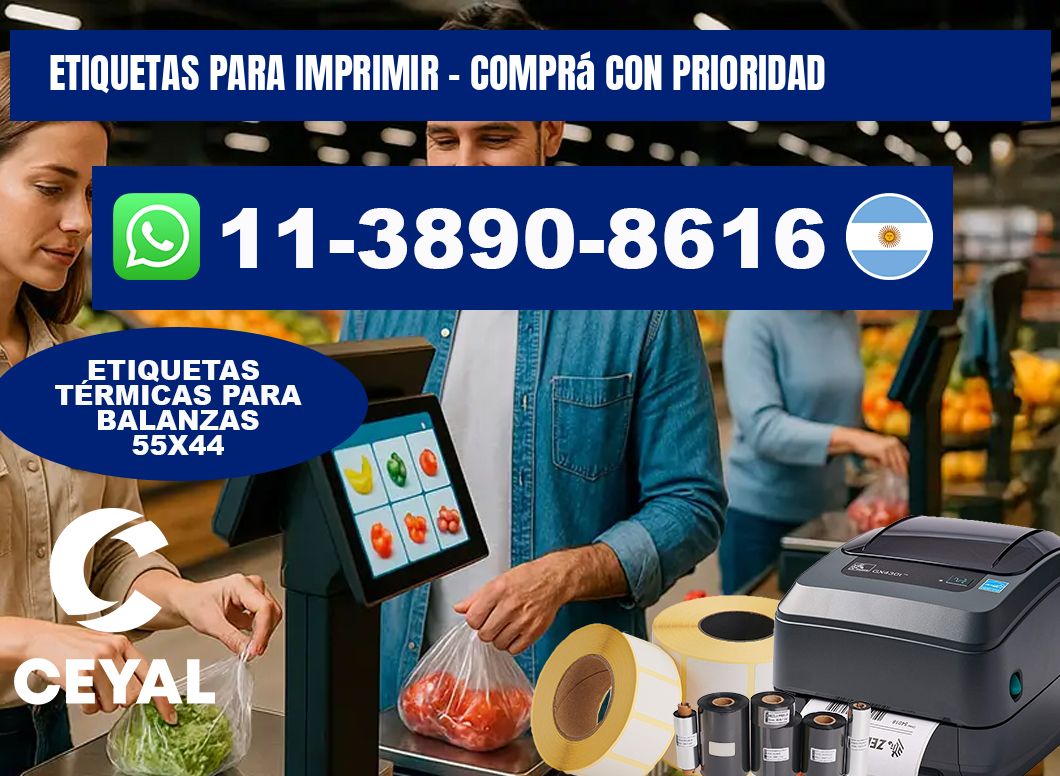 ETIQUETAS PARA IMPRIMIR - Comprá con prioridad