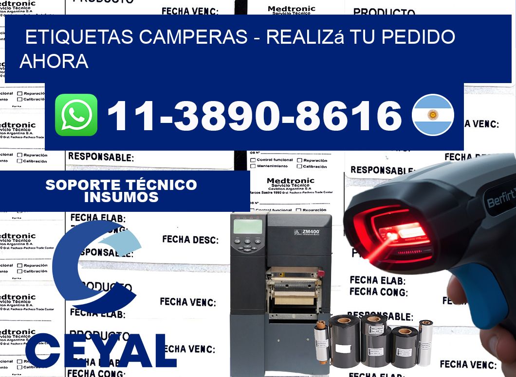Etiquetas Camperas - Realizá tu pedido ahora