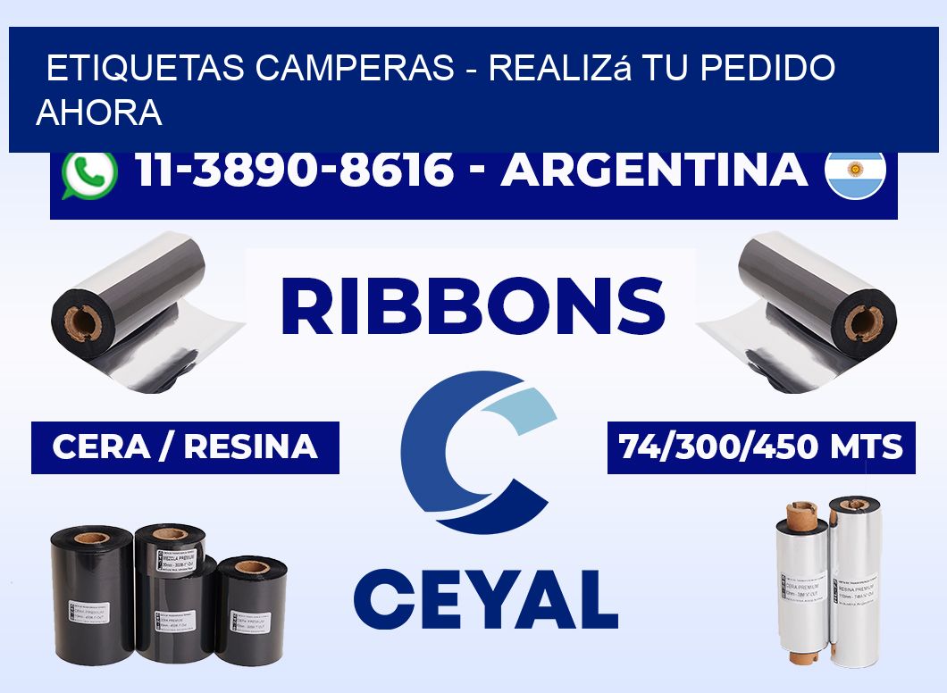 Etiquetas Camperas - Realizá tu pedido ahora