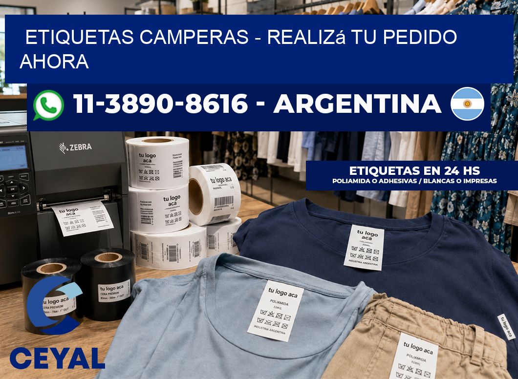 Etiquetas Camperas – Realizá tu pedido ahora