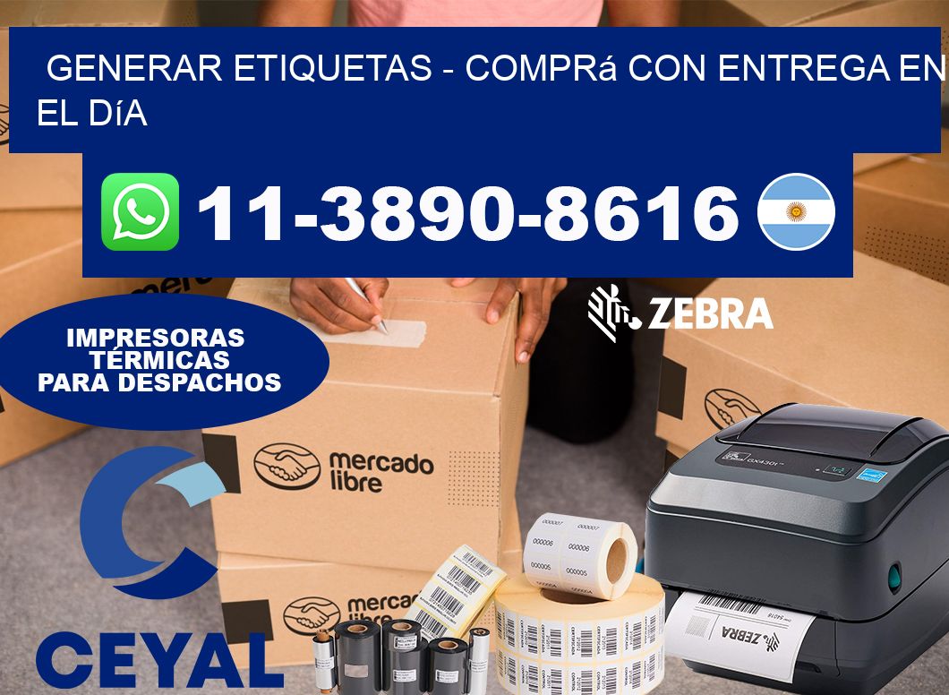 GENERAR ETIQUETAS – Comprá con entrega en el día