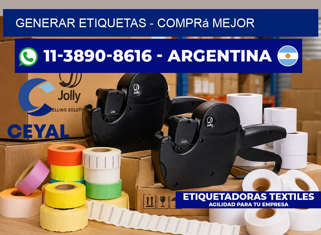 GENERAR ETIQUETAS - Comprá mejor