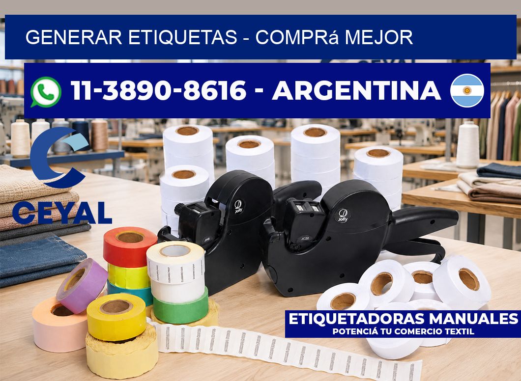 GENERAR ETIQUETAS – Comprá mejor