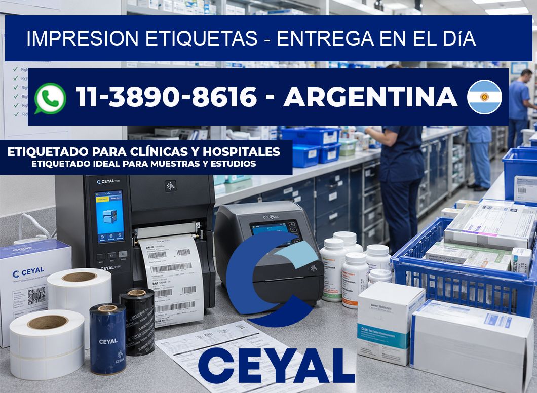 IMPRESION ETIQUETAS - Entrega en el día