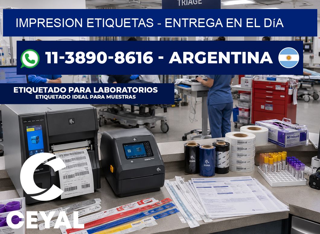 IMPRESION ETIQUETAS - Entrega en el día