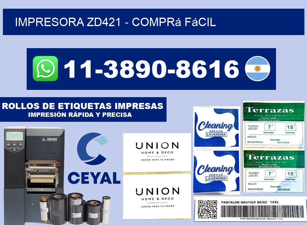 IMPRESORA ZD421 - Comprá fácil