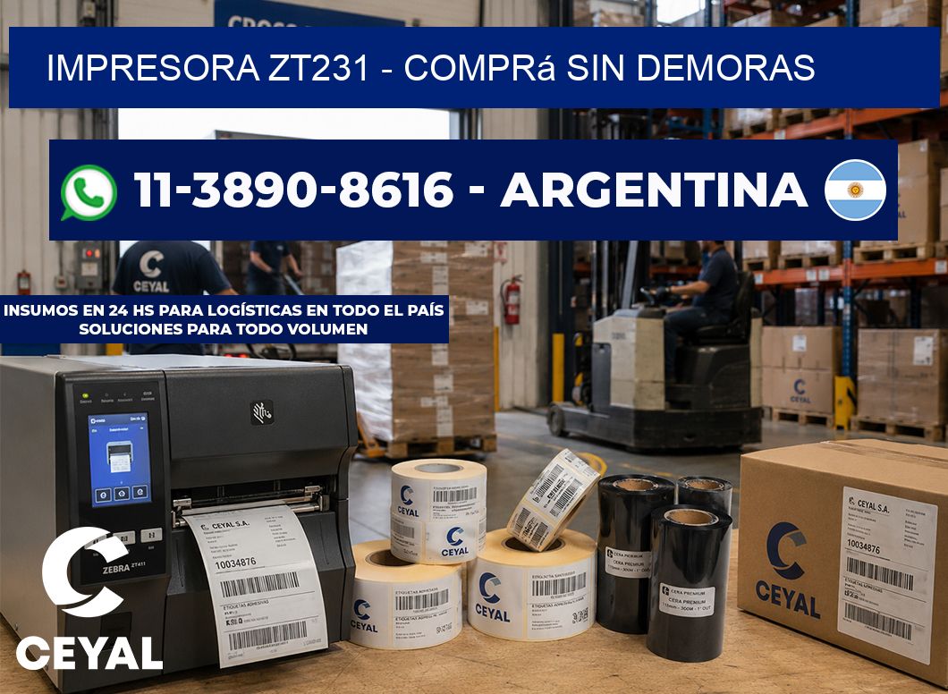 IMPRESORA ZT231 - Comprá sin demoras