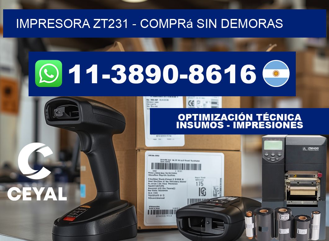 IMPRESORA ZT231 - Comprá sin demoras