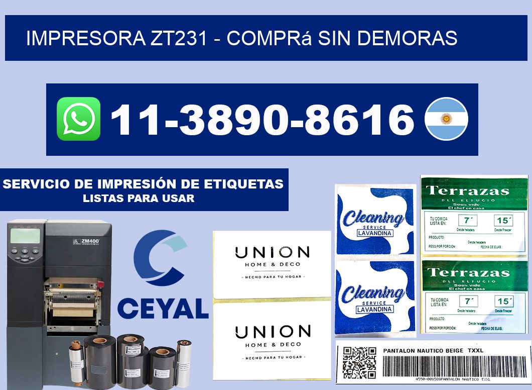 IMPRESORA ZT231 - Comprá sin demoras