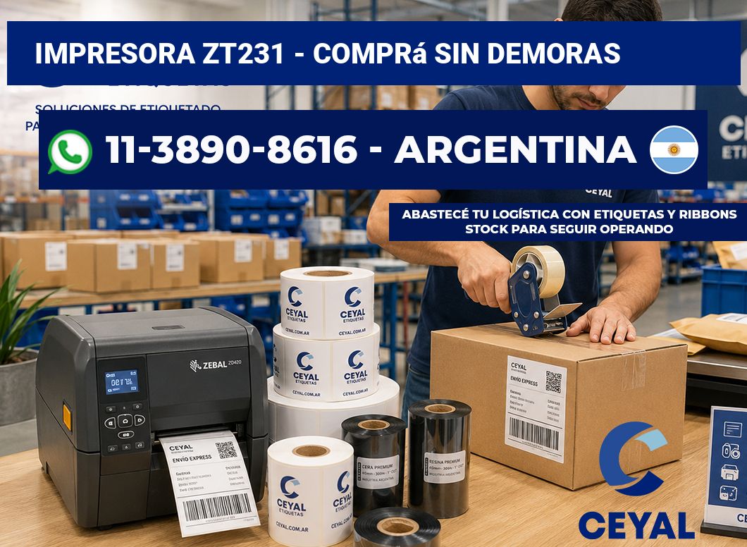 IMPRESORA ZT231 – Comprá sin demoras