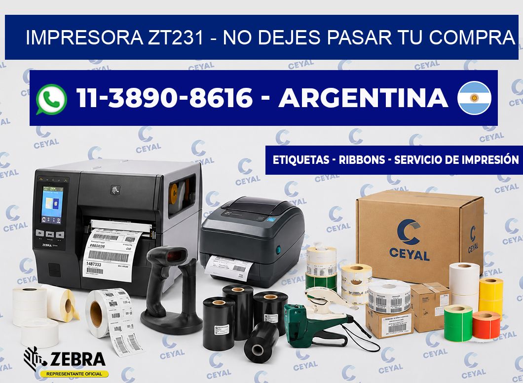 IMPRESORA ZT231 - No dejes pasar tu compra