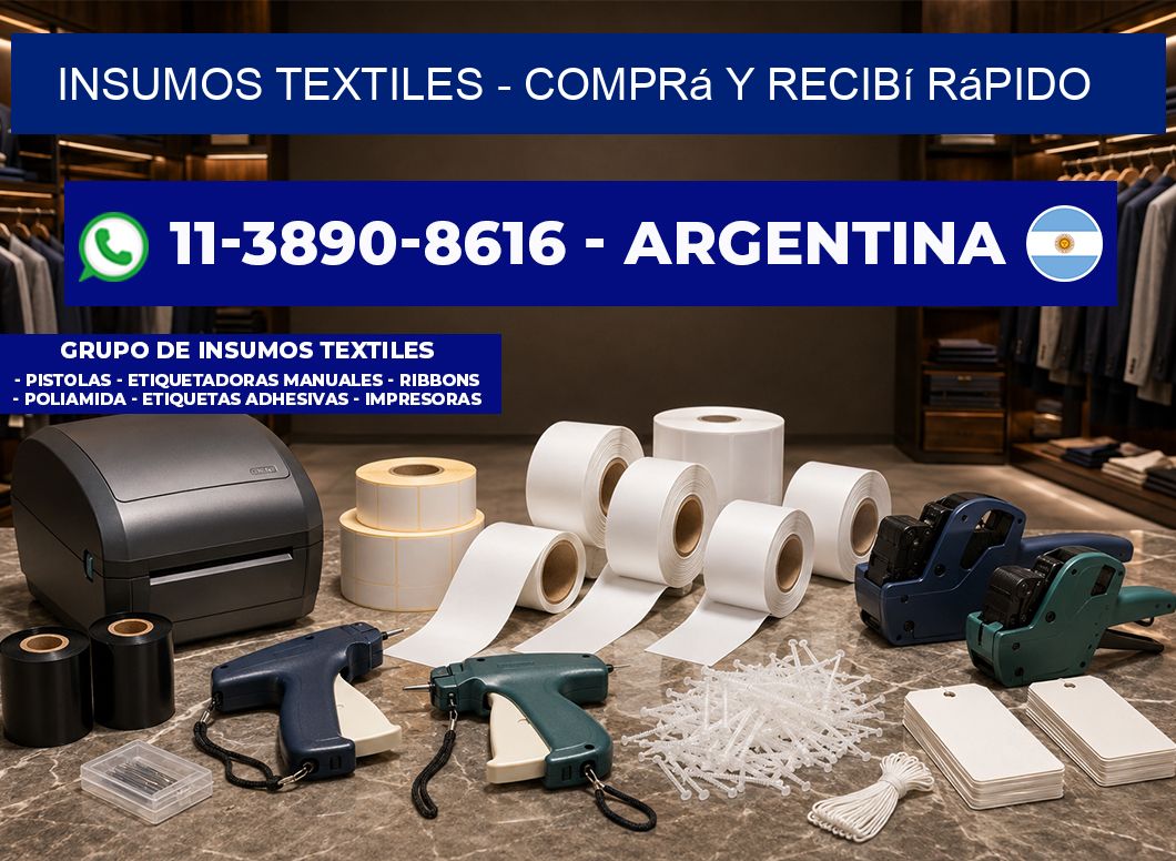 INSUMOS TEXTILES - Comprá y recibí rápido