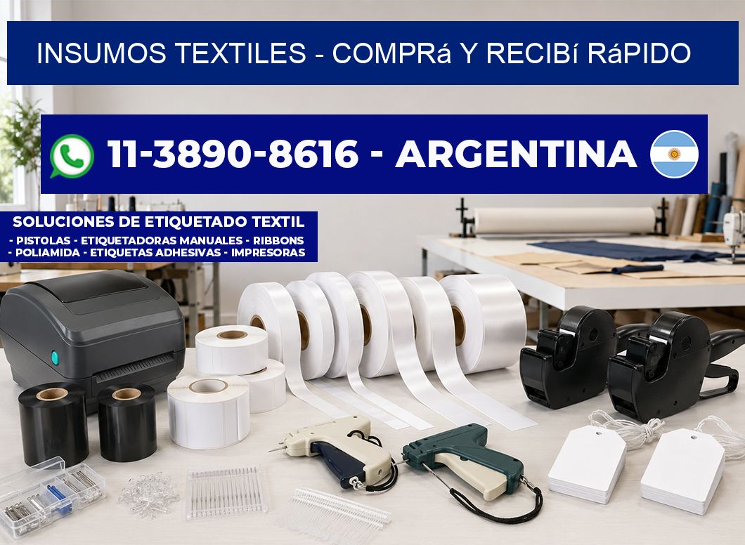 INSUMOS TEXTILES - Comprá y recibí rápido