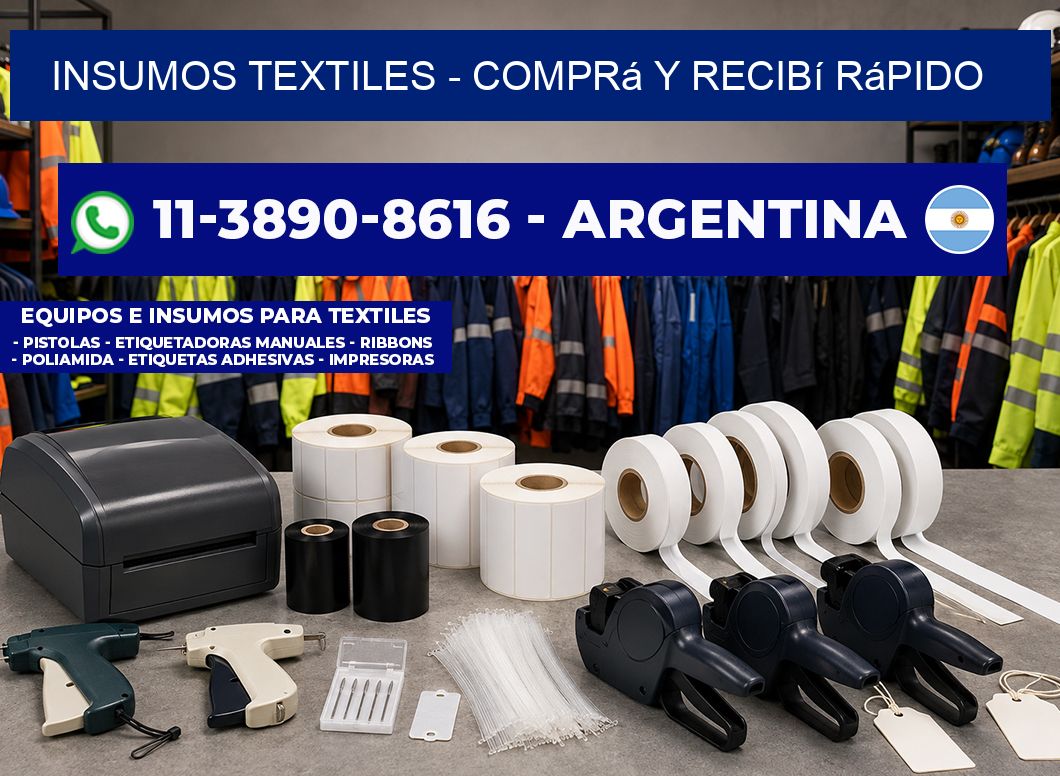 INSUMOS TEXTILES - Comprá y recibí rápido