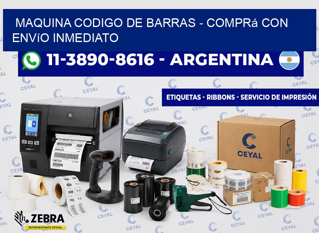 MAQUINA CODIGO DE BARRAS - Comprá con envío inmediato